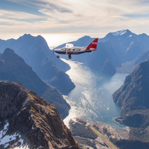 a canyon with a mountain in the background